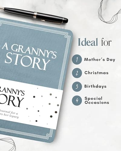 Granny's Life Story Journal (Hardcover): A Meaningful Keepsake for Granny to Share Her Journey & Memories, Book Includes 250+ Prompt Questions, Sentimental Gift for Mother's Day, Birthday, Christmas B0F7KHHCWP