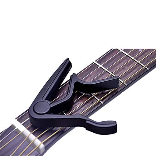 Guitar Capo 2 Pack Black Capo Guitar Clamp for Acoustic Electric Bass Guitar Ukulele