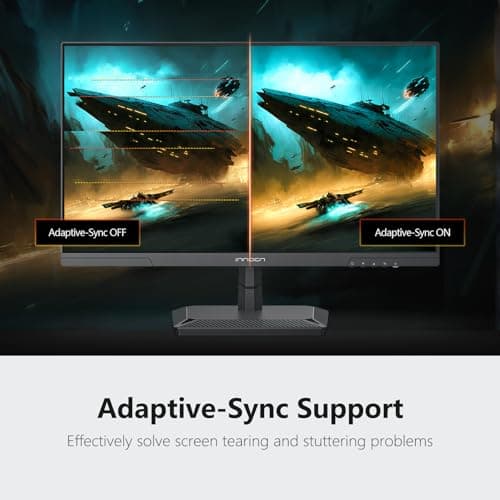 INNOCN 24.5" Monitor 1440P 240Hz QHD 2K PC Desktop Gaming Screen Fast IPS HDMI 2.1 Display, DisplayPort, Built-in Speaker, 25G2S