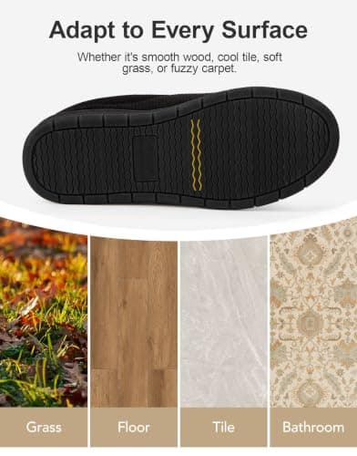 Birthday Gifts, Soft, Slip-on, Supportive, Breathable, Machine-Washable, Indoor Outdoor VeraCosy Men's Memory Foam Slippers Comfy Durable Moccasin House Shoes B0CLGK9159
