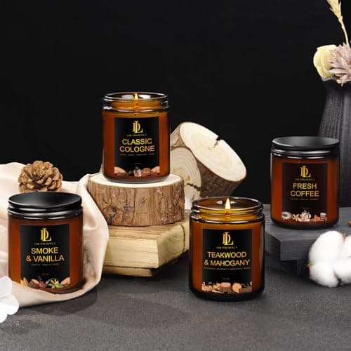 Fresh Coffee Candles, Coffee Scented Candle, Natural Soy Candles for Home Scented, Long Lasting with 50 Hour Burn Time, Gifts for Men Women B0F21RT1BQ