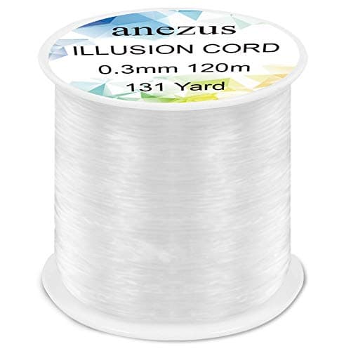 Anezus Fishing Wire for Hanging, Clear Fishing Line Invisible String Strong Monofilament Line for Hanging Decorations and Crafts