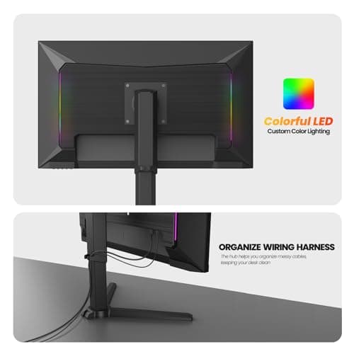 CRUA 27” 540Hz Gaming Monitor, IPS FHD(1920x1080P), AMD FreeSync, 120% sRGB, Height/Pivot/Rotating/Tilt Adjustable Vertical Monitor, HDMI 2.1 + DP 1.4, Wall Mount Install-Black