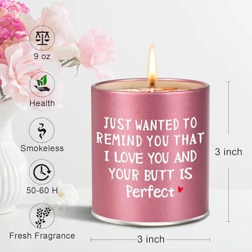 Valentines Galentines Day Gifts for Her Girlfriend Wife Women Friend Sisters Romantic Naughty Christmas Valentines Mothers Day Anniversary Friendship Birthday Funny ldeas Scented Candle