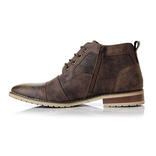 Ferro Aldo Men's Ankle Boots | Lace-Up Cap Toe Chukka Style Dress Boot | Casual Fashion for Work
