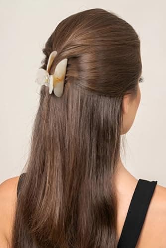 Christmas Gifts for Grandkids Teens - Initial Cute Hair Clips, Hair Claw Clips, Fashion Glitter Claw Clips Durable Hair Clips, Birthday Christmas Gifts for Women Teens Grandkids - Letter A