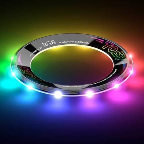 TOSY Flying Ring - 36 RGB Multicolor or 12 Monocolor LEDs, Super Bright, Lost Mode, Auto Light Up, Christmas Stocking Stuffers Gift for Kid/Teen/Boy/Girl, Safe, Waterproof, Pool/Beach/Camping Toy