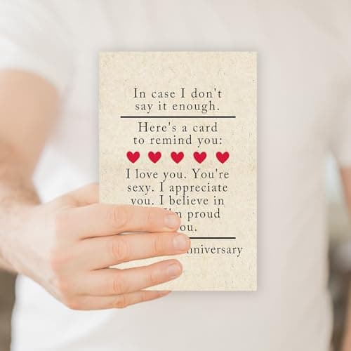 5 Year Anniversary Card Gifts for Him Her,Happy 5th Anniversary Card for Woman Men,Wood Anniversary Cards Gifts for Husband Wife,5th Wedding Anniversary Cards