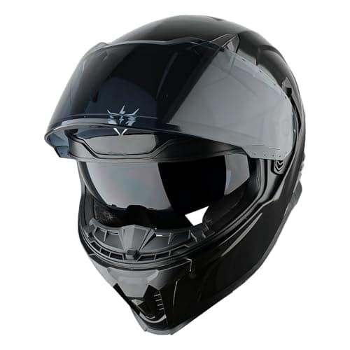 1Storm Motorcycle Full Face Helmet for Adults Men and Women Street Bike Racing Helmet DOT Approved with one Extra Clear Shield