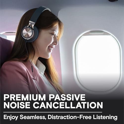 ARTIX CL750 USB C Wired Headphones with Mic & Volume Control Noise Isolating for iPhone 15-17, Samsung Computer Earphones Wired, On-Ear with Wire, Plug in and Play