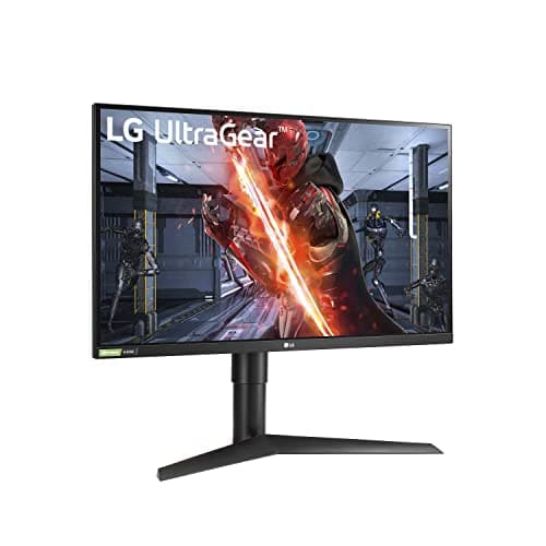 LG 27GL83A-B 27-Inch Ultragear QHD 2560 x 1440 IPS Gaming Monitor, 144Hz, 1ms (GtG), NVIDIA G-SYNC, AMD FreeSync, HDR10, HDMI, DisplayPort, Tilt/Height/Pivot Adjustable Stand, Black