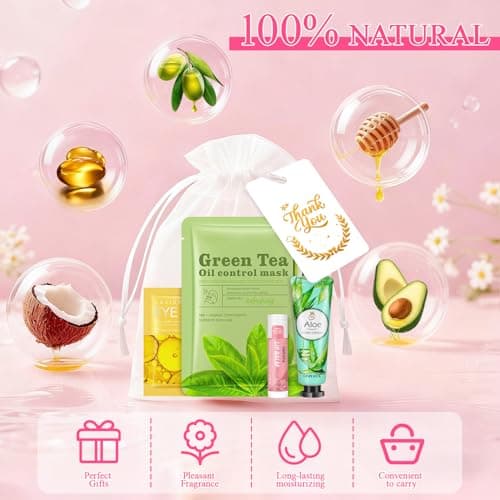 72 Pcs Bulk Gifts For Women, Bulk Facial Mask, Lip Balms, Hand Creams & Under Eye Patches, Spa Party Supplies,Party Favors For Bridal Wedding, Baby Shower,Sleepover Party, Christmas Stocking Stuffers B0FKH49Y6H