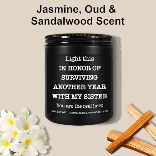 Funny Scented Candle - Brother in Law Gifts, Christmas, Stocking Stuffers, Birthday, Cool Gifts for Brother in Law, Best BIL - 9 oz Jar Candle, Soy Wax