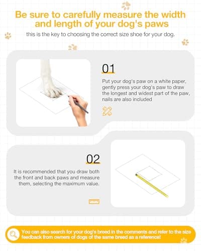 Winter Dog Boots & Paw Protectors: Outdoor Anti-Slip Dog Snow Shoes, Dog Booties Provide Warmth to Dogs Paws from Ice and Snow, Rubber Sole PU Leather Faux Fleece-Lined, Dark Brown Dog Shoes Size 7