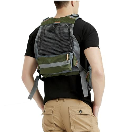 Obcursco Fly Fishing Vest for Men and Women with Breathable Mesh, Trout Fishing Gear, for Outdoors Stream Fishing