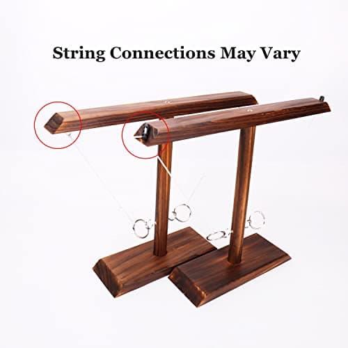 DreamToyz Ring Toss Games for Adults, Yard Games, Patio Decor, Outdoor Indoor Games, Wooden Hook and Ring Game for Bars, Home, Party, 15.7" X 13" Large Size