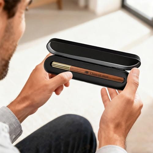 Inspirational Graduation Gifts for High School & College Graduates, Meaningful 2026 Commencement Keepsake for Him and Her Class of 2026 Engraved Wooden Gel Pen, Graduation Gift Pen with Black Box B0GQLGK1BP