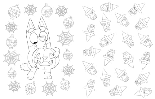 Bluey: Hooray, It's Halloween!: A Coloring Book