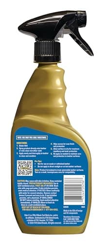 Rain-X 620236SRP Leather Cleaner Conditioner & Repellent for Car Interiors, Cleans + Repels while Moisturizing, Restores Leather to Natural, Fresh Scent without Residue 16 Fl Oz.