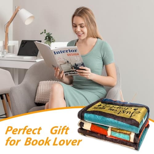 Book Lover Blanket Gifts for Book Lovers - I Really Do Need All These Books Soft 50" X 60" Soft Throw Blanket - Christmas Books Themed Presents for Readers