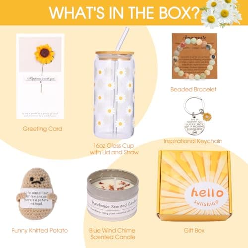 Birthday Gifts for Women,Teen Girl Gifts,Unique Happy Birthday Gift Baskets and Box for Her,Mom,Wife,Sister,Aunt,Bestie,Daughter,Girlfriend,Friendship,Best Friend,Female