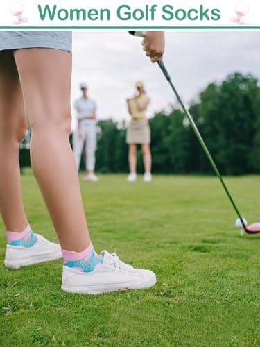 10 Pairs Novelty Golf Socks for Women Christmas Athletic Ankle Low Cut Golf No Show Socks for Female Golfers Birthday Holiday Gifts