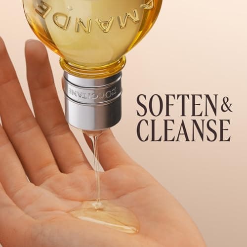 L'OCCITANE Cleansing & Softening Almond Shower Oil, Body Wash & Shaving Base Purifies & Smooths Without Drying Skin, Milky Lather, Nourishing Skincare