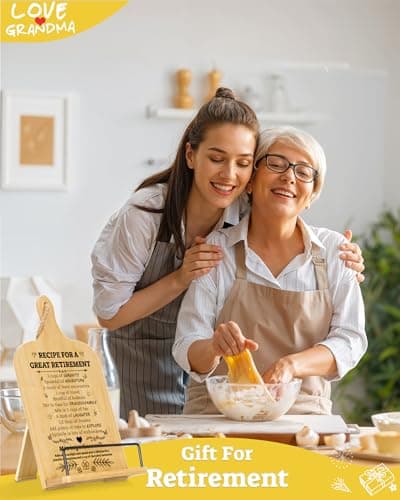 Retirement Gift for Woman, Cookbook Stand, Women Gift Ideas Cookbook Holder, Relaxation Gifts for Women, Recipe Book Stand, Cook Book Stand for Kitchen Counter, Thoughtful Gifts
