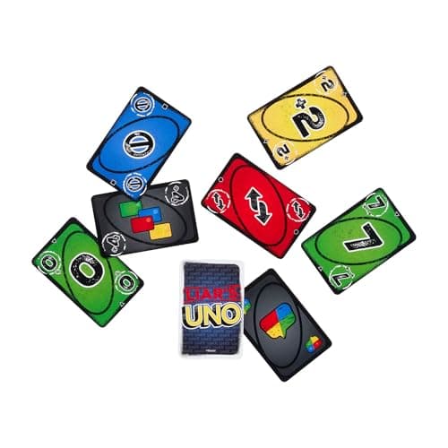 Mattel Games Liar’s UNO Card Game in Travel & Storage Tin for Adults, Kids, Families, Parties & Game Nights, Outwit Other Players with Bluffing & Trickery (Amazon Exclusive)