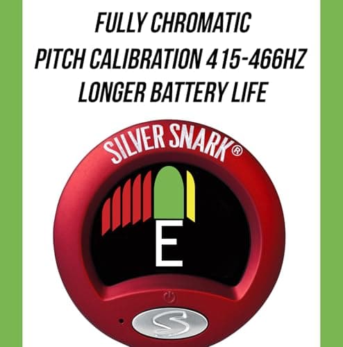 Snark Silver Snark Chromatic Tuner, Red (SIL-RED)