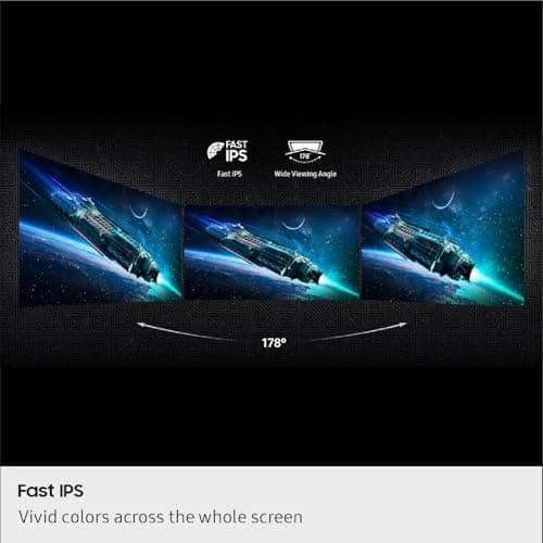 Samsung 32” Odyssey G5 G50F QHD Resolution Gaming Monitor, 180Hz Refresh Rate, Fast IPS Panel, HDR10, NVIDIA G-Sync Compatible, 1ms Response Time (GtG), AMD FreeSync™, Adjustable Stand, LS32FG502ENXZA