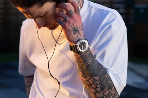 G-Shock Casio Metal Covered Octagonal Black Resin Band Watch GM2100-1A