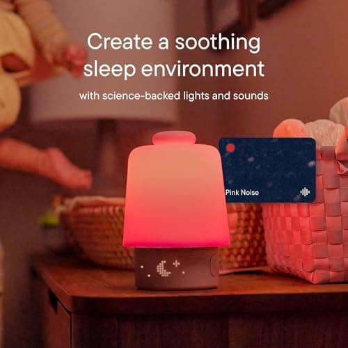 White noise machine, night light, toddler & kid time-to-rise alarm clock, registry essential with 3 months of sleep support Hatch Baby Sound Machine & Night Light Routine Builder (Putty) B0F7C6XJ3P