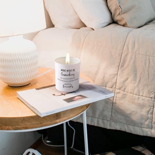 BFJLIFE Coworker Gifts for Women Funny Cool Co Worker Gifts for Christmas Birthday Unique Lavender Scented Soy Candles