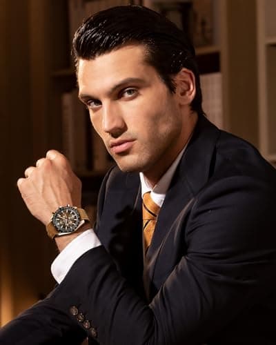 BENYAR Mens Watches Quartz Analog Chronograph Waterproof Wrist Watches for Men Fashion Business Work Casual Sport Dress Watch with Calendar