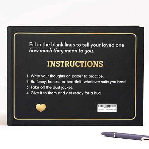 What I Love about You Book - Valentines Day Gifts for Him, Her - Fill-in-the-Blank Book for Men, Boyfriend, Husband, Women, Girlfriend, Wife, Him, Her - Couples Gifts for Anniversary, Christmas & More