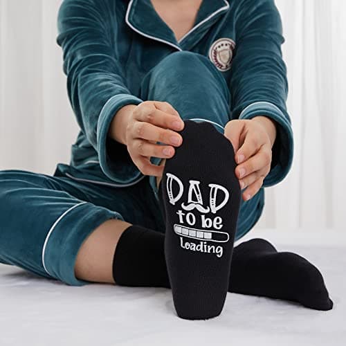 Funny Father Grandpa Daddy Father's Day Bad Pun Humor socks,Dad to Be, Loading. Please Wait - Funny socks for New Fathers