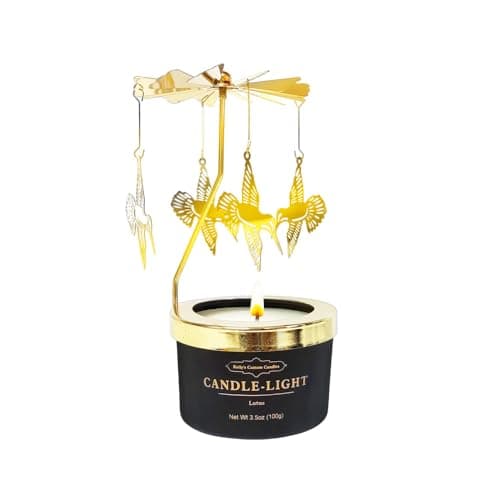 Kelly's Custom Candles Hummingbirds Gift for Women Her,Unique Birthday Candle Gifts for Sister and Wife,Anniversary,Rotating Scented Candle Gifts. B0CM3D53VW
