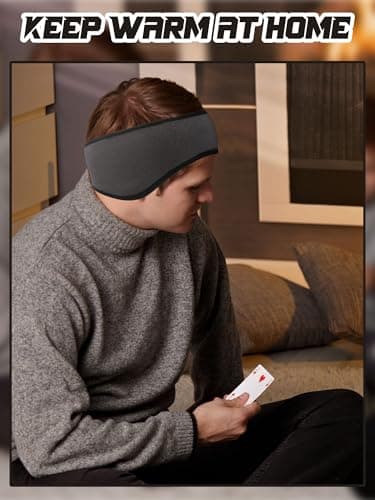 BBTO 3 Pcs Fleece Ear Warmers Muffs for Men Women Headband Ear Muffs Winter Covers for Cold Weather Running Cycling Ski