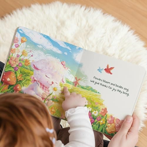 Baptism Gifts for Girl, Catholic Christening, Baby Dedication & Baptismal Gift Set for Baby Girls & Kids - with 9" Musical Praying Lamb Plush Toy & God's Little Blessing Book in Keepsake Box