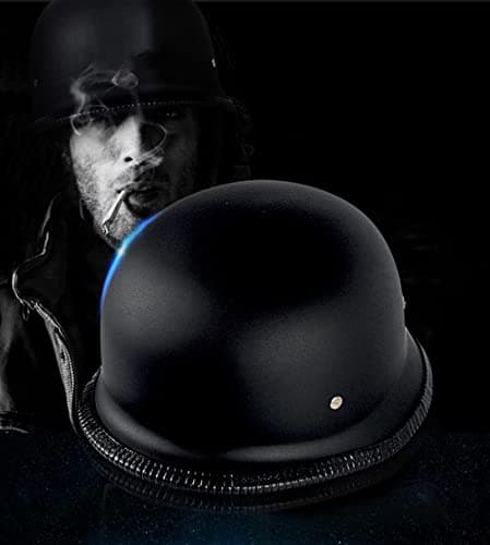 German Style Motorcycle Half Helmet, Retro Half Face Helmet for Adult Men Women DOT Approved