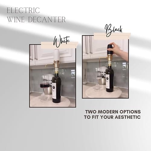 Electric Wine Aerator, Modern Wine Aerator, Electric Wine Dispenser, Gold Wine Pourer, Wine Pump, Automatic Wine Pourer, Re-chargeable, Wine Gifts, Christmas Gift for Her, Gift for Mom