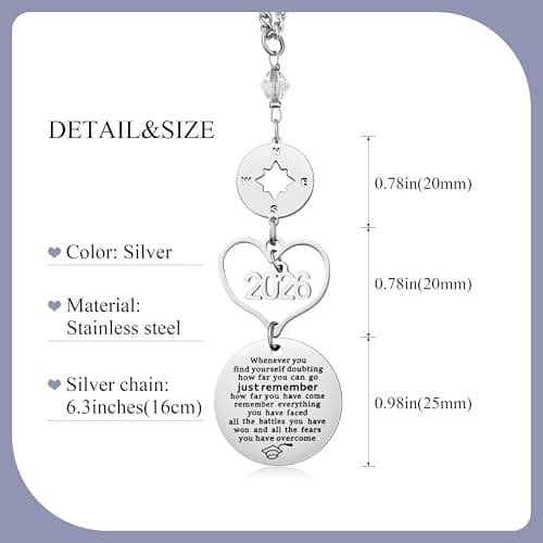 Graduation Gifts Car Rear View Mirro Accessories Hanging Pendant B0DZX58KSK