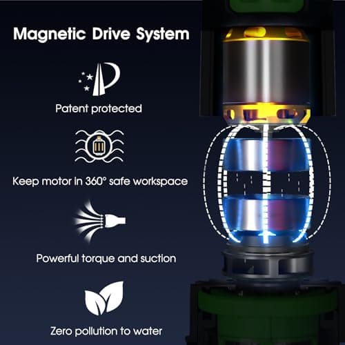 3 in 1 Rechargeable Pool & Spa Hot Tub Vacuum Cleaner - Dual Mode & Magnetic Drive System, 25µm Ultra Fine Mesh Filters for Hot Tub, Small Above Ground Pools - 90 Mins, Oil Absorbers, Poles