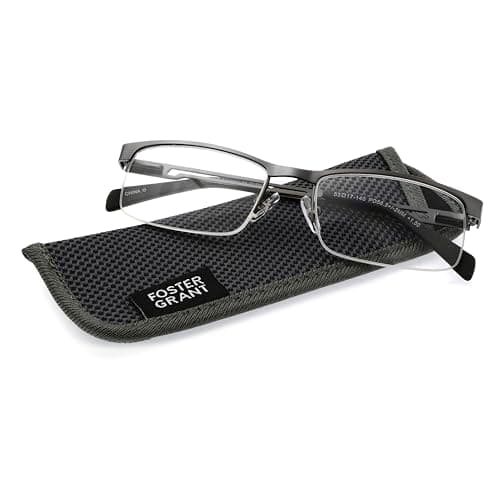 Foster Grant Men's Lamar Square Reading Glasses
