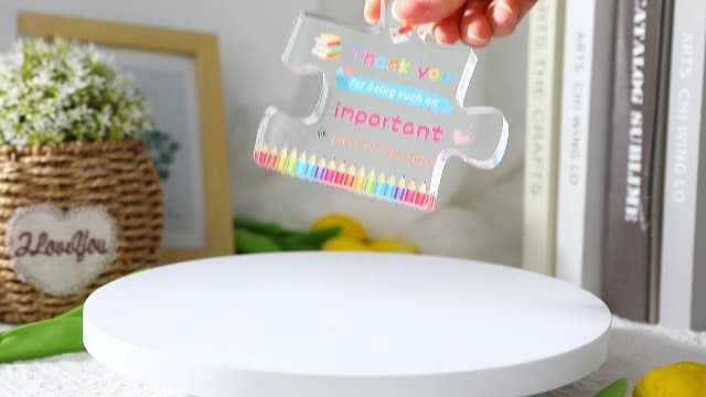 Gifts for Teachers - Teacher Christmas Gift,Teachers Appreciation Gifts for Women,End of Year Thank You Teacher Acrylic Decor Valentines Day Retirement Graduation Birthday Gift