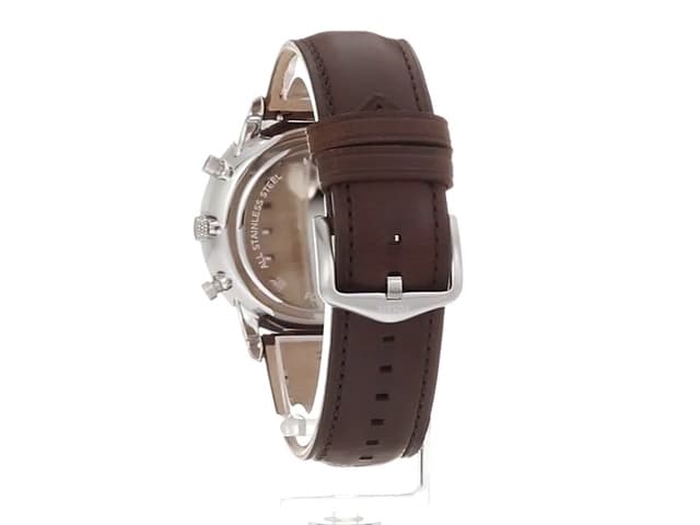 Fossil Men's Neutra Quartz Stainless Steel and Leather Chronograph Watch