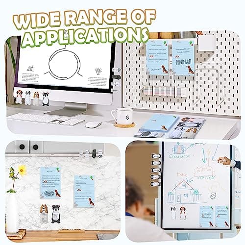 Hommie Dog Sticky Notes Set, Planner Sticky Note Dividers Tabs 300 Sheets, Cute Animals Shape Markers Flags Self-Stick Memo Pads for Dog Lovers Home Office School Supplies B0C5X9KNP4