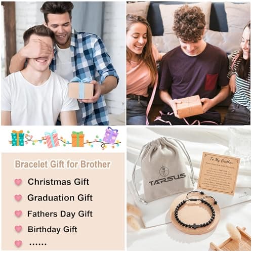 Gift for Easter, Christmas, Birthday, Valentines Day ... Tarsus Cross Bracelet for Men Teens, Fashion Jewelry Christian Gifts B0FNM7D3ZP