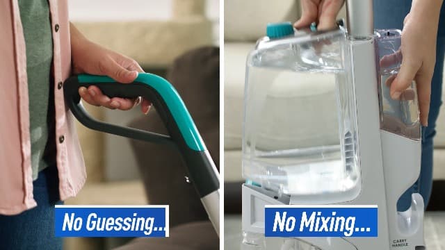 Hoover SmartWash+ Automatic Carpet Cleaner Machine for Carpet and Upholstery, Deep Cleaning Carpet Shampooer Machine, Pair with a Hoover Carpet Cleaner Solution for a Bright, Refreshed Home